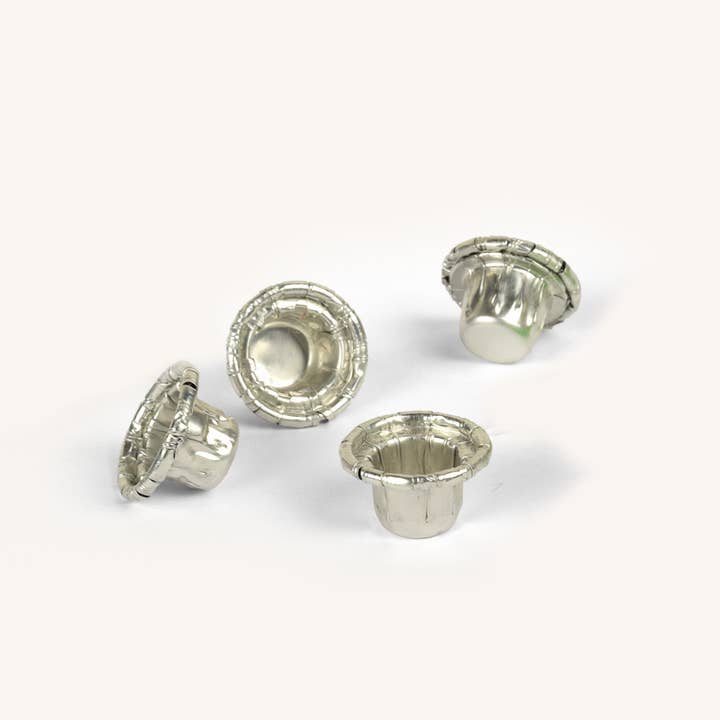 Ner Mitzvah - Wholesale Candle Holder - Disposable Mini Candle Holders - 44 Pack - For Candle Menora