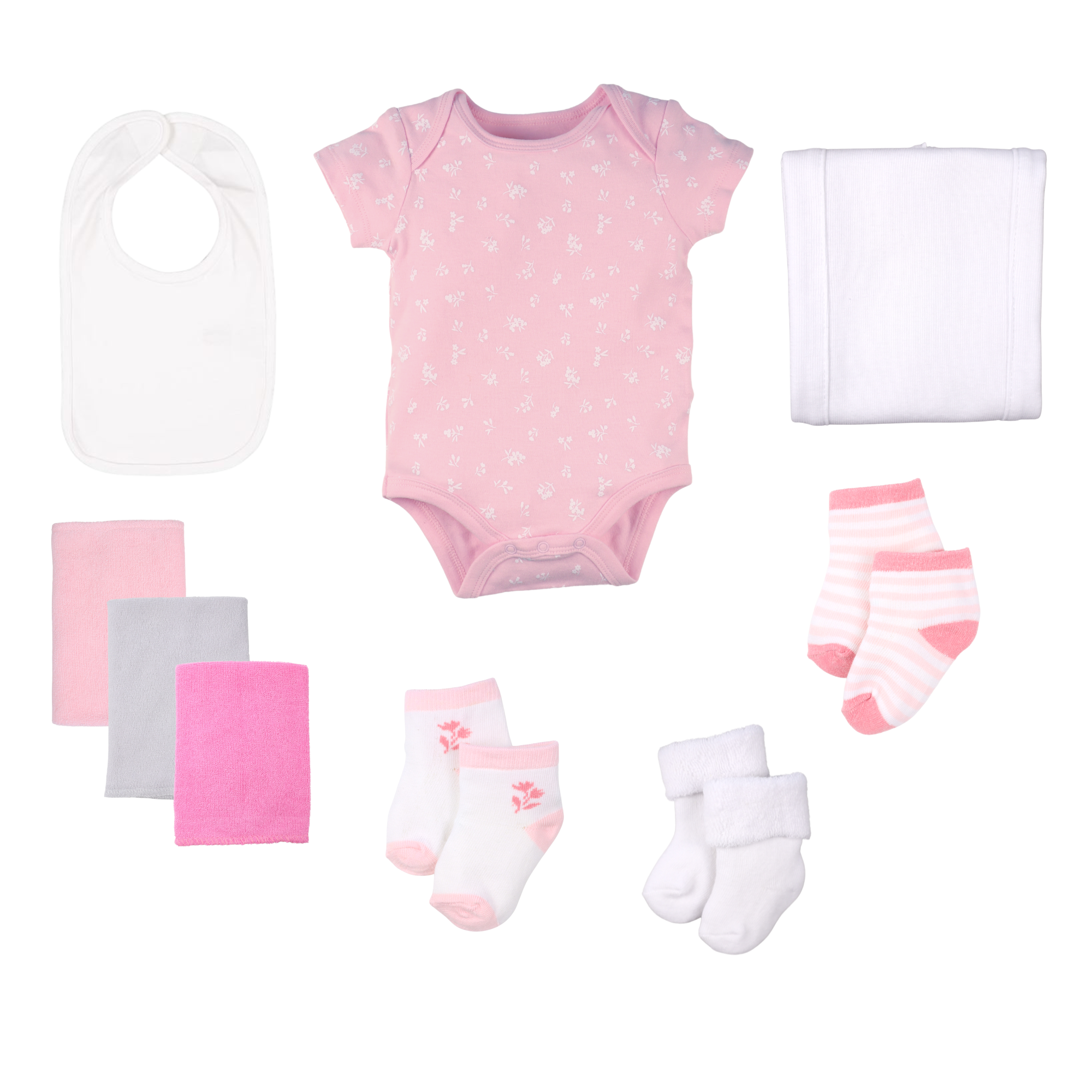 Baby Blossom Company - Wholesale New Mom Gift Box/Set - Petite New Mom Baby Girl Gift Box Bouquet -Floral4