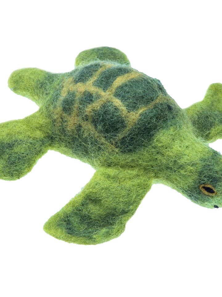 Sea Turtle Finger Puppet for wholesale by Silk Road Bazaar