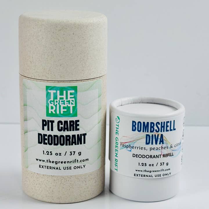 The Green Rift - Wholesale Deodorant - Women's - Bombshell Diva Pit Care Deodorant, Eco-Friendly Refillable