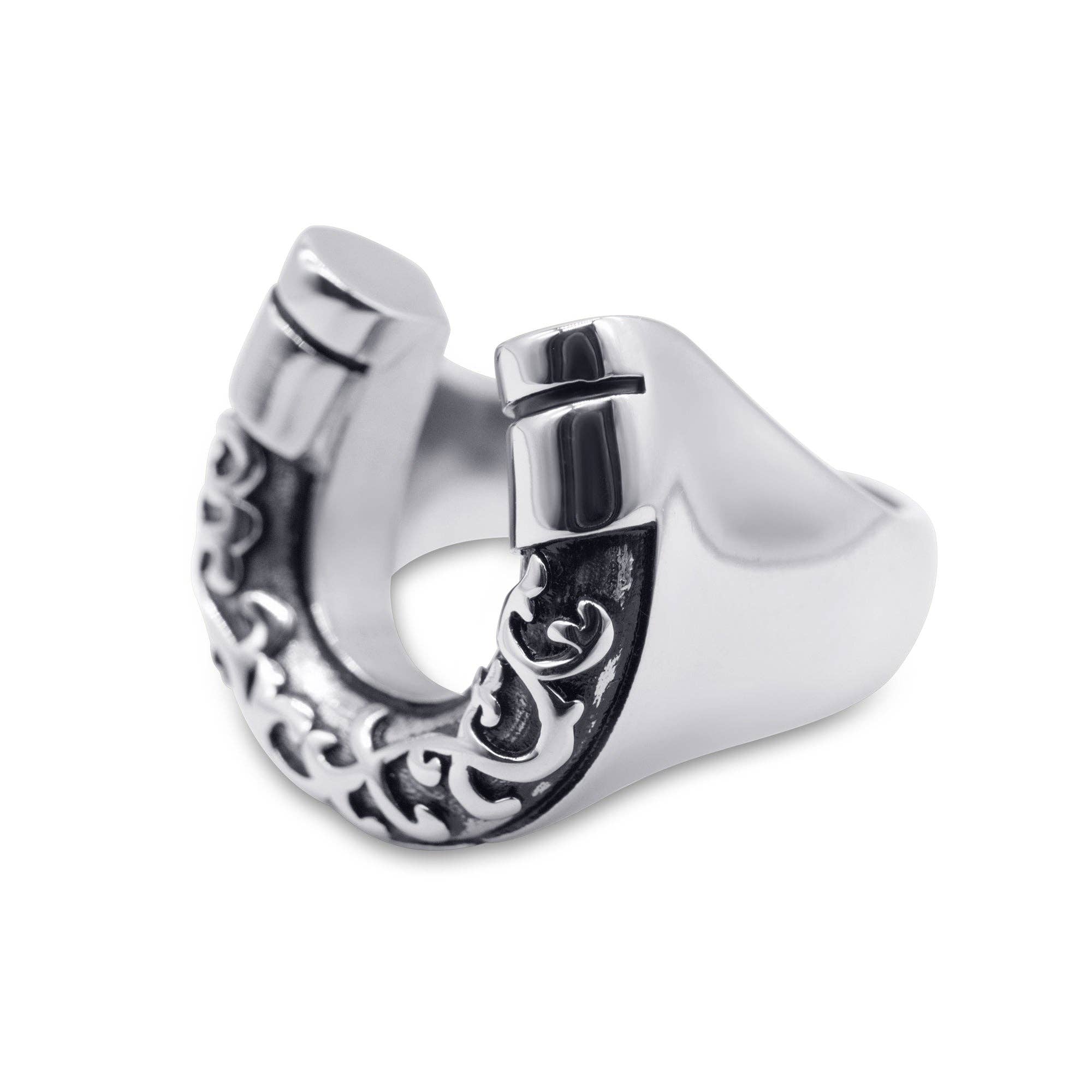 Mysticum Luna – wholesale Cocktail/statement ring – Lucky Charm Horseshoe Ring1