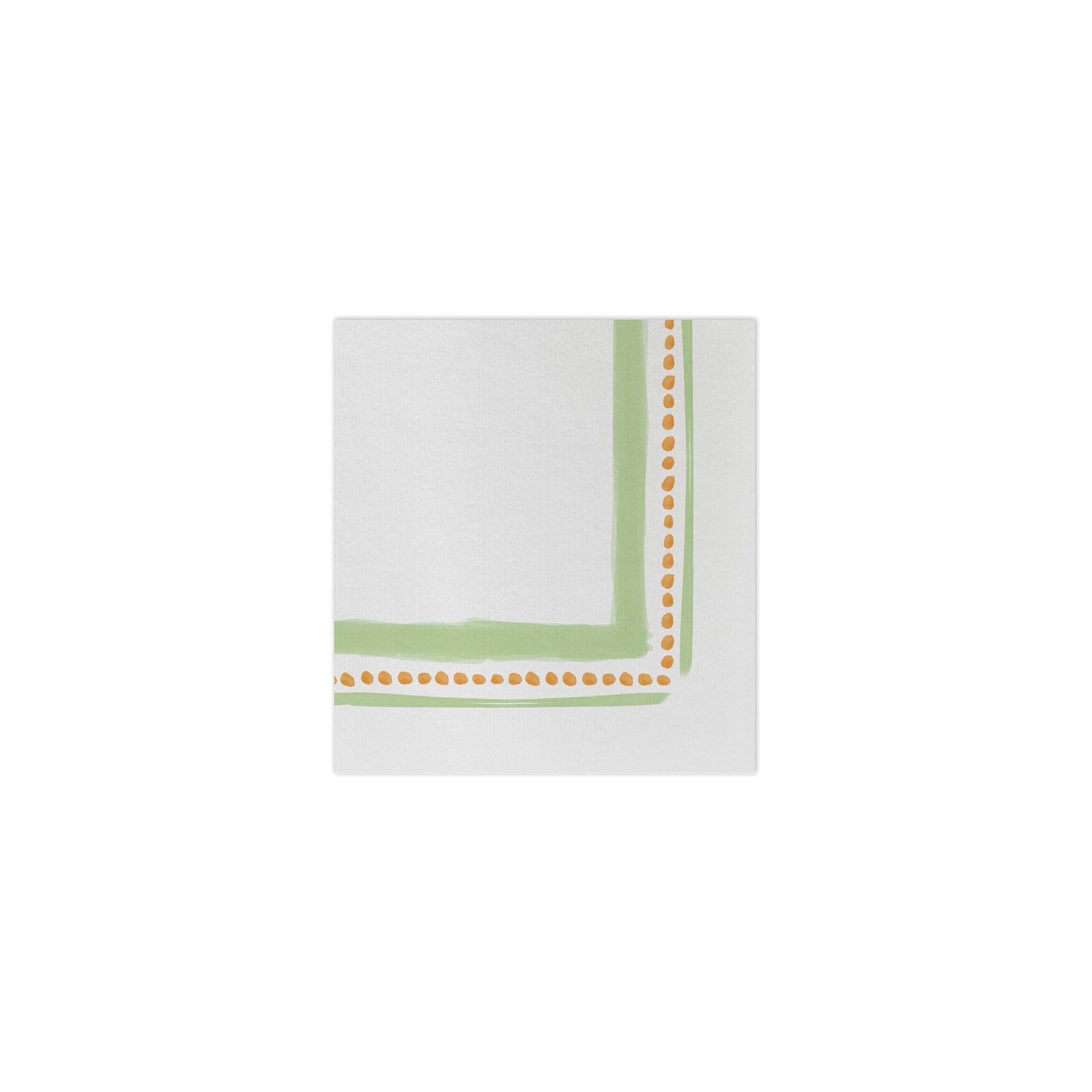 VIETRI Inc. - Wholesale Disposable Napkin - Papersoft Campagna Green Cocktail Napkins Pack of 20