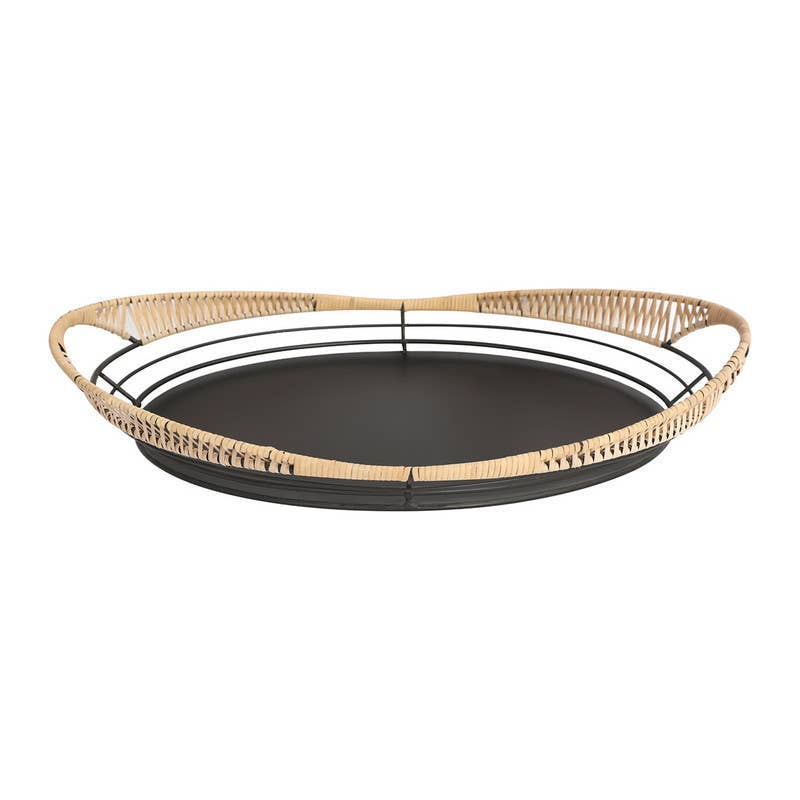 Aspire Home Accents - Vente Plateaux décoratifs - Décoration de table Sienna (lot de 2), 4 po H x 22 po L3