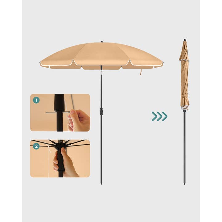 Morres Wonen – wholesale Strandparasoll – Parasoll UV-skydd upp till UPF 50+