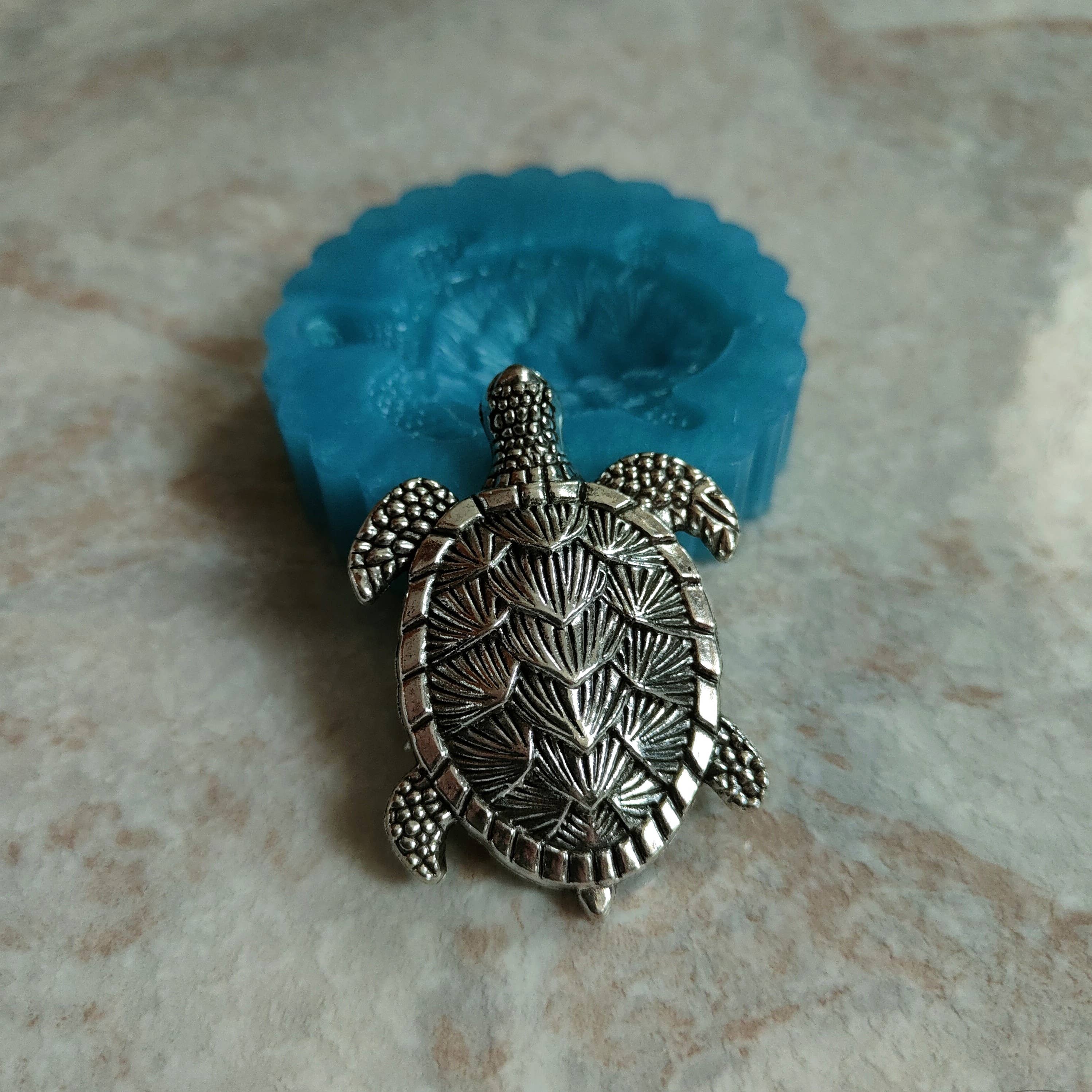 Serena Creazione di Serena Stampone - Wholesale DIY Craft Kit - Turtle mold 6x4cm in silicone for resin, plaster, and wax5