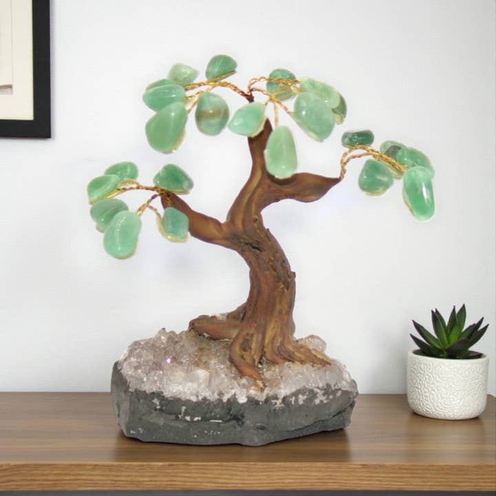 Arbre à monnaie Feng Shui - Quartz vert pour la vente par Earths Elements Wholesale