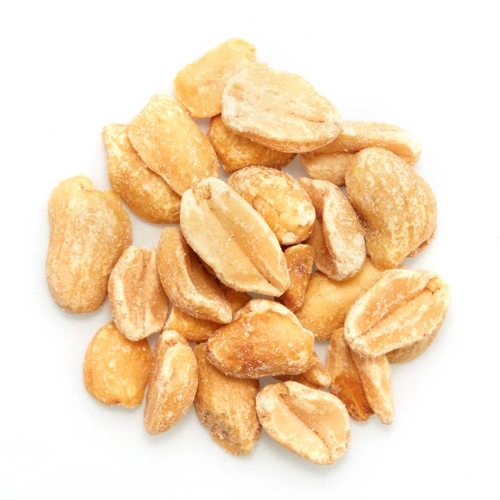 Arachides biologiques sèches fendues, noix, sans gluten, collation (30 lb) pour la vente par Tootsi Impex