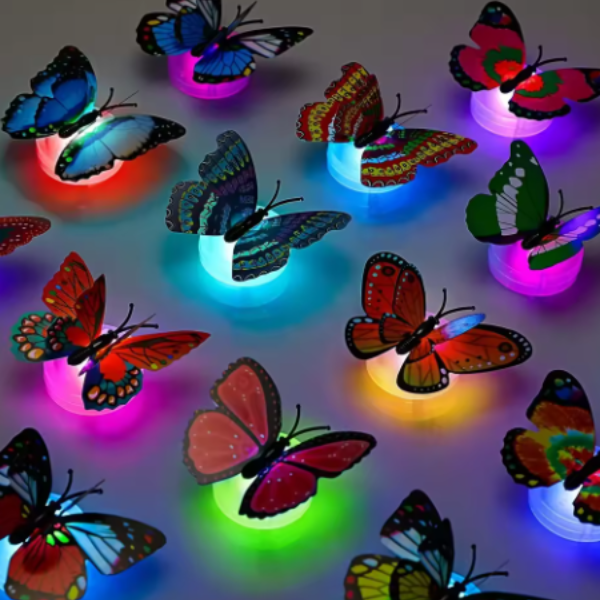 Buddha Ayurveda – wholesale Night light – 10pcs 3D LED Butterfly Wall Lights for Garden & Party1