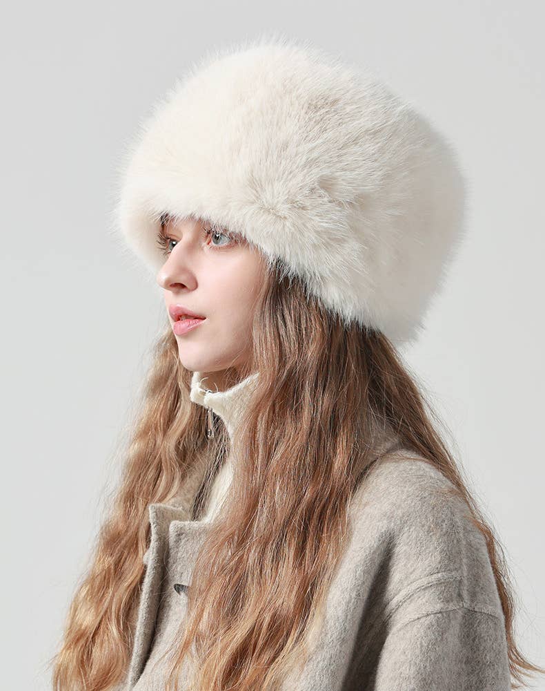 Crave by FW - Wholesale Bucket Hat - Women's - Fuzzy Furry Winter Faux Fur Hat Warm Fluffy Bucket Hat13