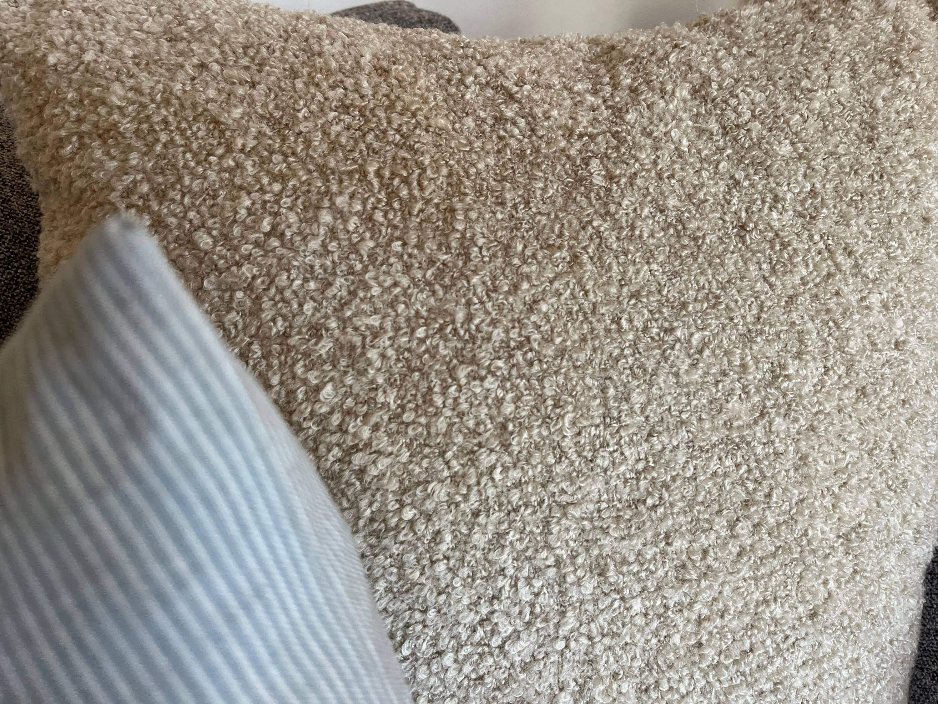 Miliva Home Store - Wholesale Throw Pillow Cover - Beige Boucle Throw Pillow - Soft Cream Boho Cushion6