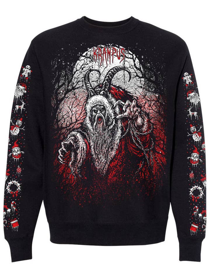 vampirefreaks - Wholesale Sweatshirt - Unisex - Naughty List Krampus Sweatshirt0
