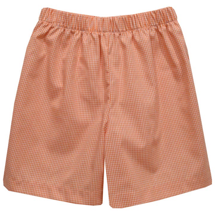 Gingham Boys Pull on Short for wholesale by Vive La Fete