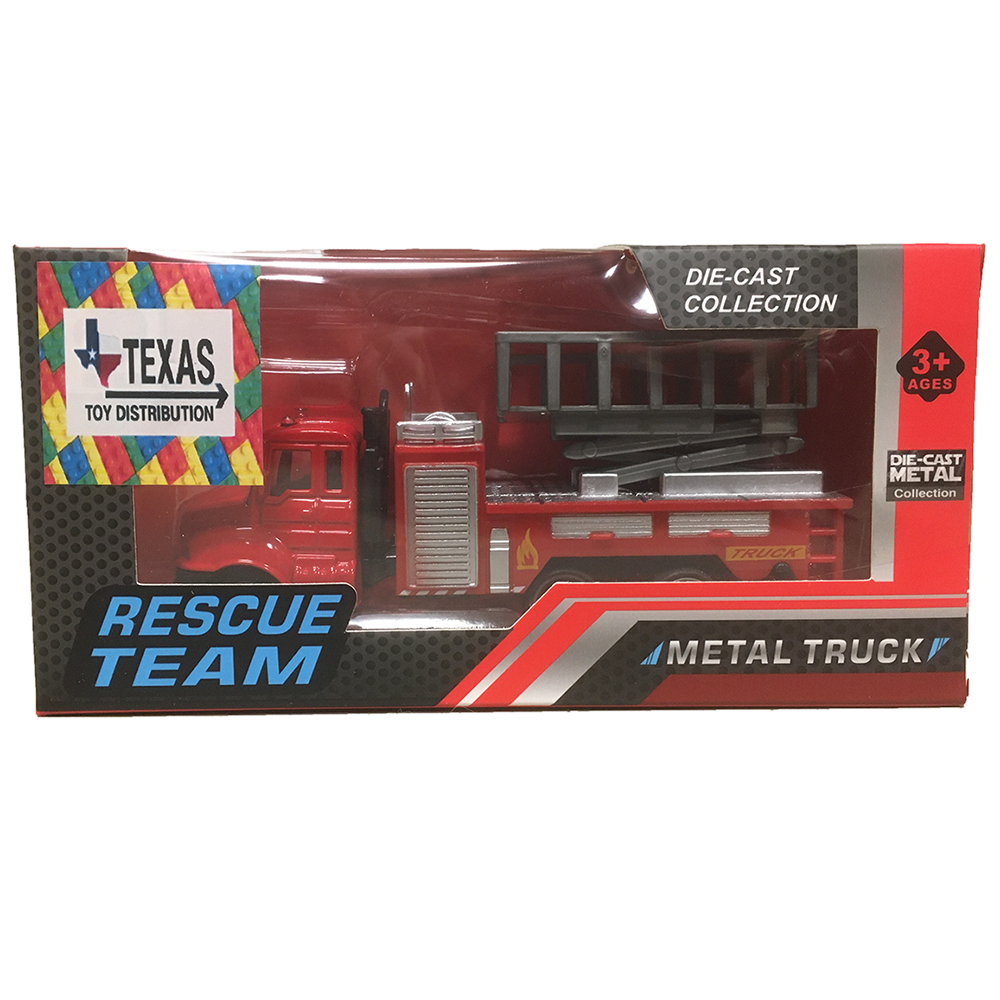 Texas Toy Distribution - Wholesale Toy Car/Truck - Kids - Die-Cast Fire Vehicles in Collector's Box, 3 Styles2