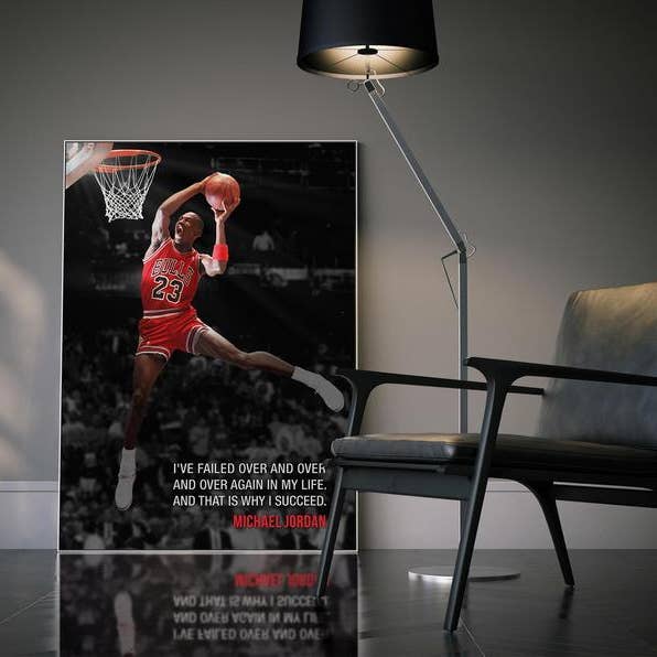 HYPED ART - Wholesale Poster - Uplifting Quote by Michael Jordan Wall Art2