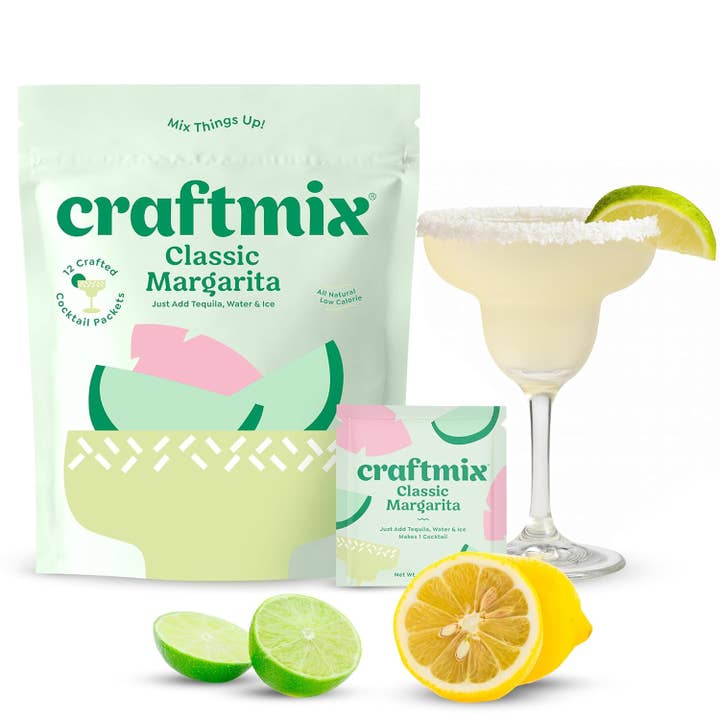 Classic Margarita Cocktail Mixer - 12 Serving Multipack for wholesale by Craftmix