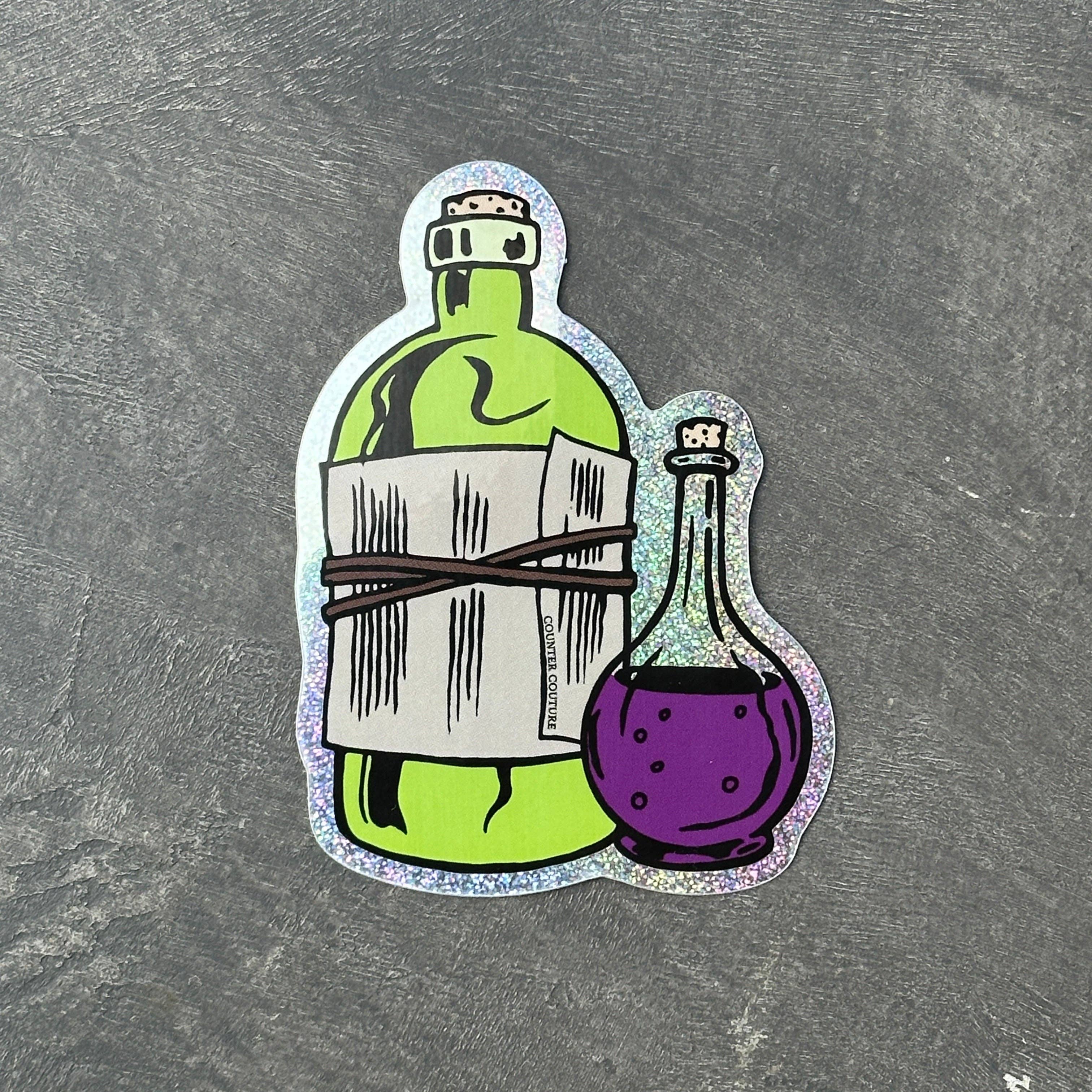 Counter Couture - Wholesale Sticker - Potion Vinyl Sticker - Glitter Sticker0