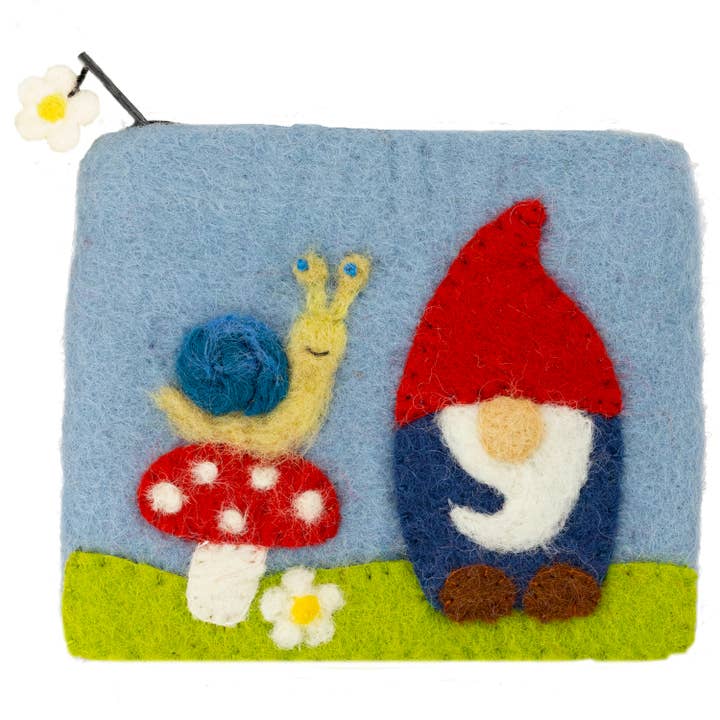 dZi Handmade - Wholesale Coin Purse - Women's - Mushroom Gnome Coinpurse