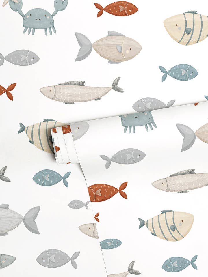 LOTAN - Carta verniciata per bambini - Balade in mare, les poissons (H0777) per la vendita all'ingrosso da parte di LILIPINSO