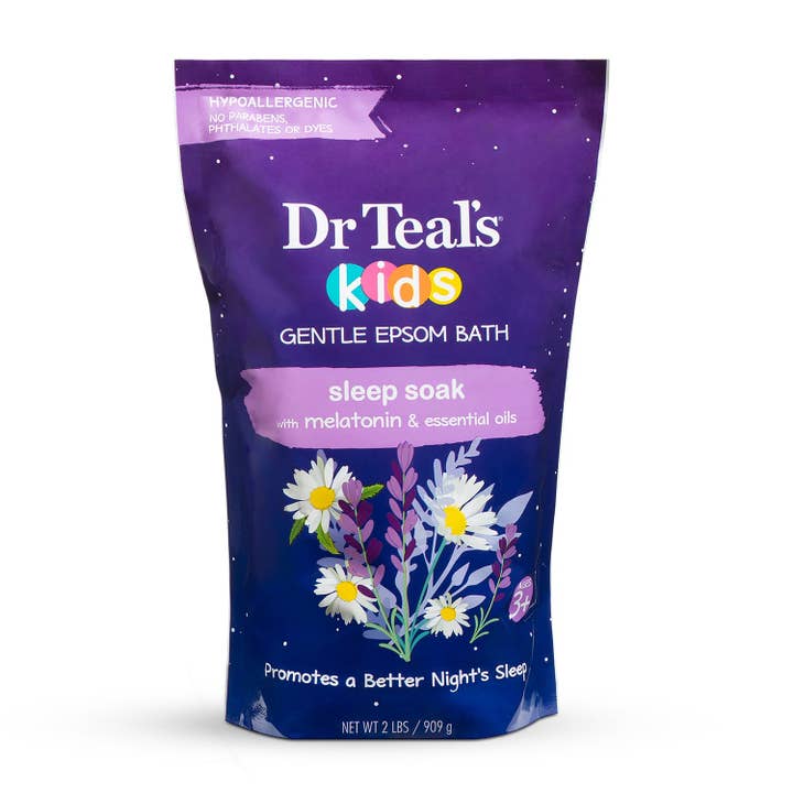 KT Supply - Wholesale Bath Soak/Milk - DrTeals Kids Gentle Epsom Salt Sleep Soak /W Melatonin 2lbs