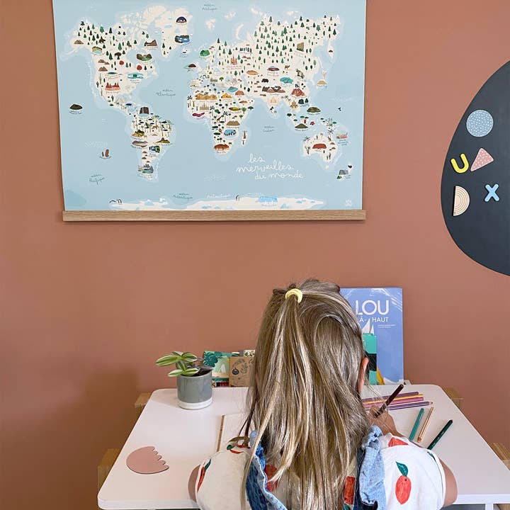 Papier curieux - Wholesale Poster - Children's world map world map poster3