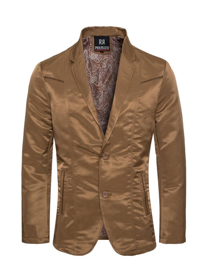 Perruzo - Wholesale Blazer - Men's - 9005 Camel Blazer