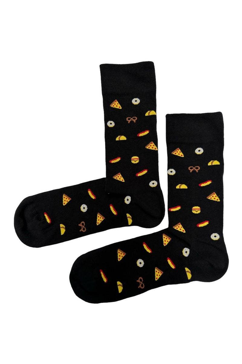 La Pèra - Wholesale Socks - Unisex - La Pèra Unisex Funny Hamburger Cool Socks - Food Design - Socks2