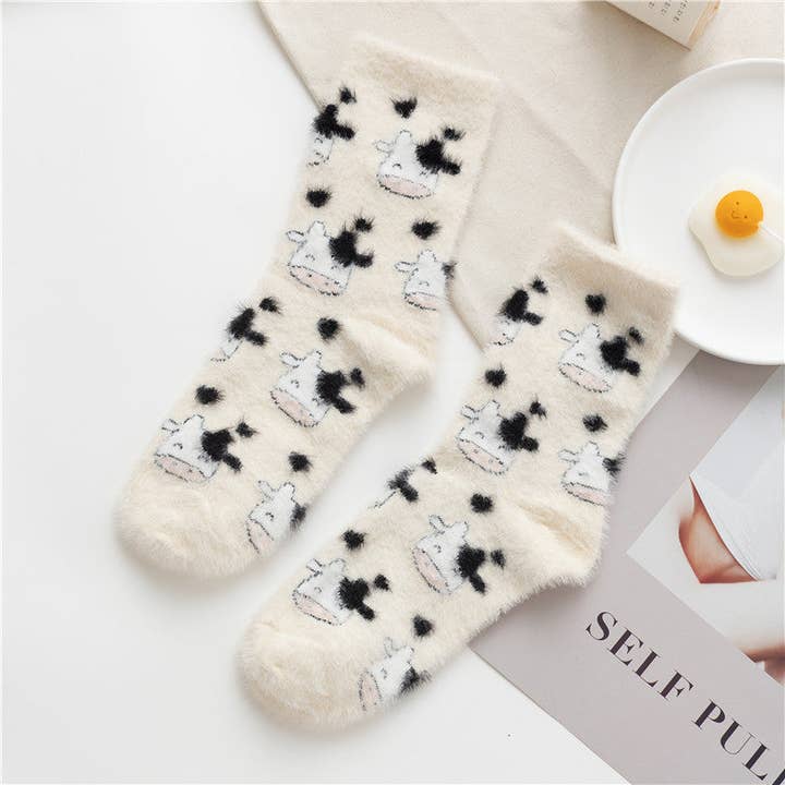 Gohobi (We cover U.S. import duties) - Vente Chaussettes – femme - Chaussettes en polaire Gohobi avec animaux mignons