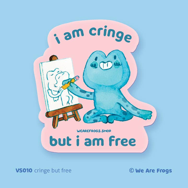 We Are Frogs - Wholesale Sticker - Cringe But Free Frog Sticker