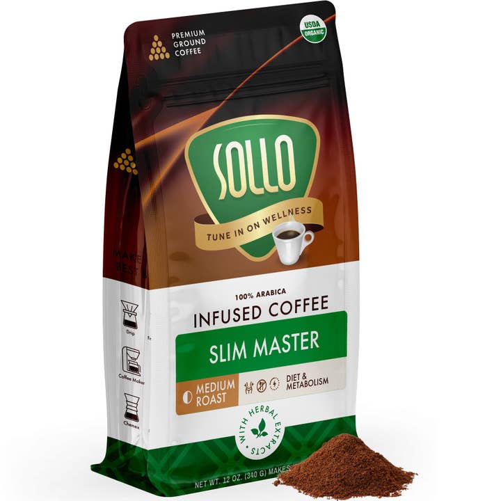 Café Moulu Slim Master, 12 oz pour la vente par Sollo Wellness