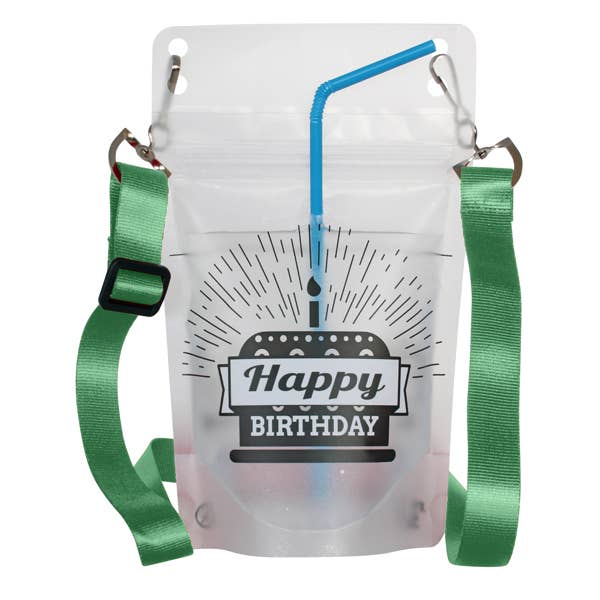 NeckSip - Wholesale Party Favor - Happy Birthday - Draagbare drankzakjes (12 oz | 2-pack)16