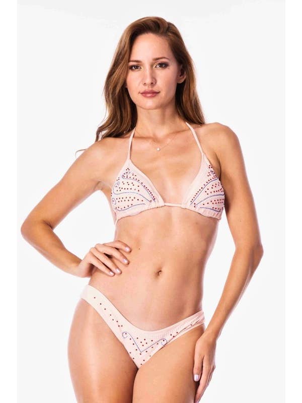 Yira - Wholesale Two Piece Swimsuit - Women's - Sexy string bikini with bedazzled design6