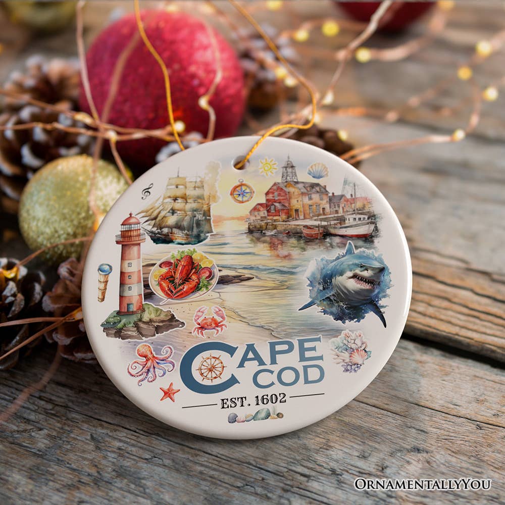 OrnamentallyYou – wholesale Ornament – Artistic Cape Cod Exhibit Ornament, Massachusetts Souvenir3