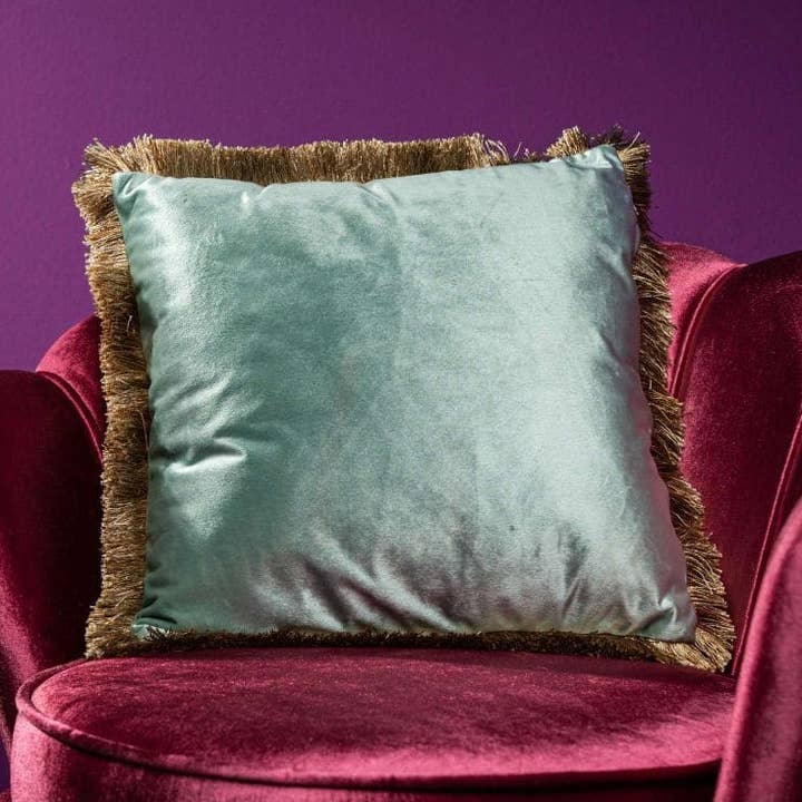 Almofada M. Fransen, Verde Menta 100% Poliéster, 45 x 45 cm por atacado de WERNS