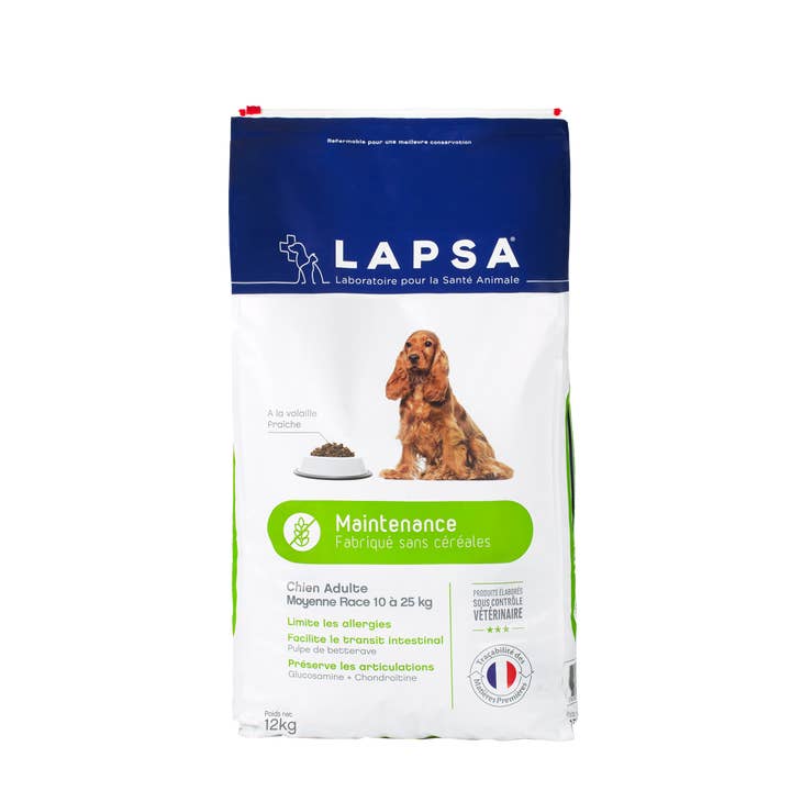 DOG KIBBLE ADULT MEDIUM BREED CEREAL FREE 12KG for wholesale by LAPSA