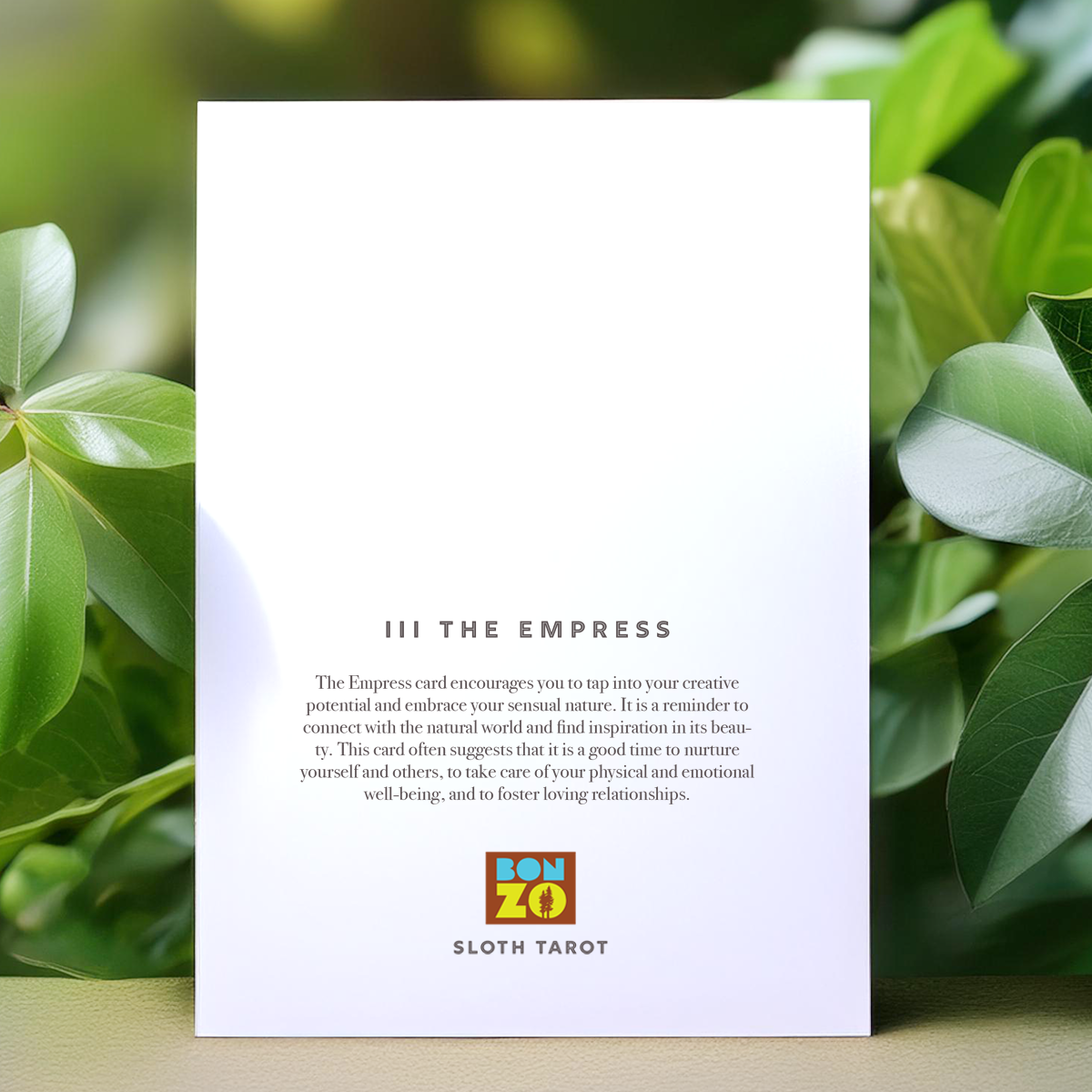Bonzo - Venta al por mayor Tarjetas de felicitación - Tarjeta de Felicitación de Tarot de Perezoso Arcanos Mayores - III Emperatriz1