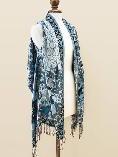 Peony Blå Slotted for engroshandel hos The Posh’mina