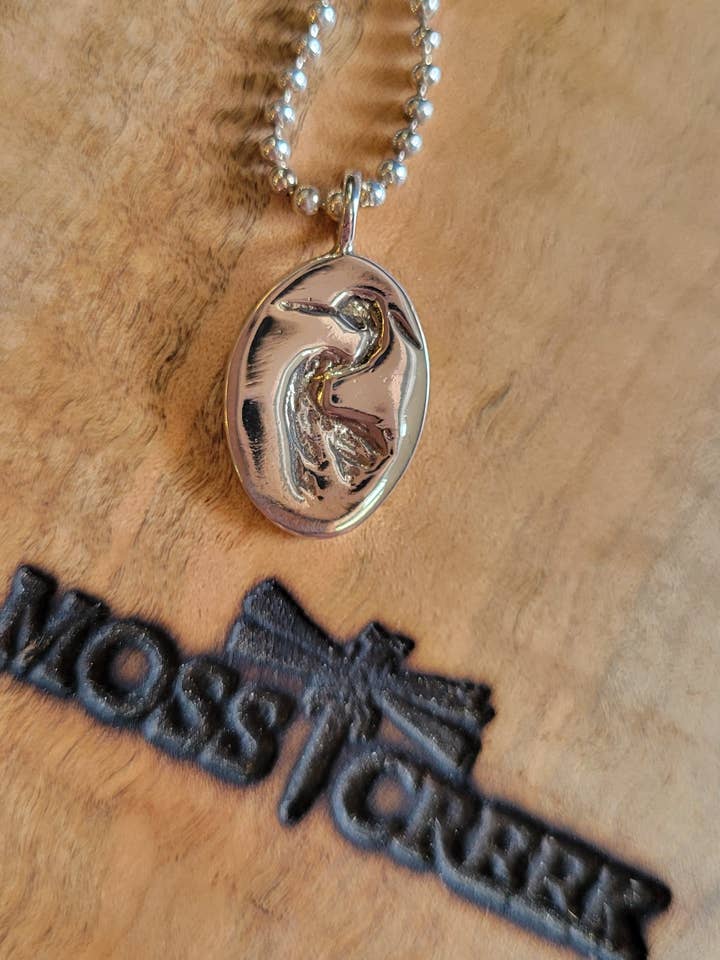 Heron Pendant Sterling for wholesale by Moss Creek Art