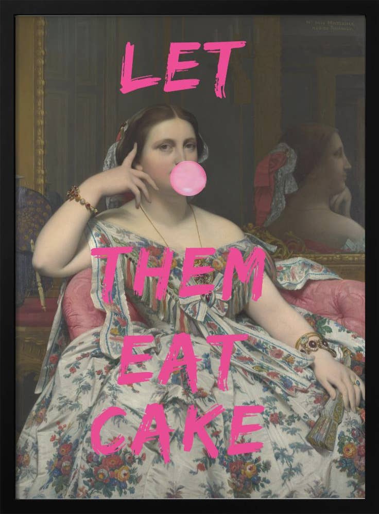 Ready2hangart, Inc. - Wholesale Art Print - "Eat Cake" Framed Print Wall Art0