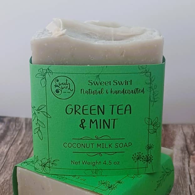 SEIFENRIEGEL MIT GRÜNEM TEE UND MINZE für den Großhandel von Sweet swirl