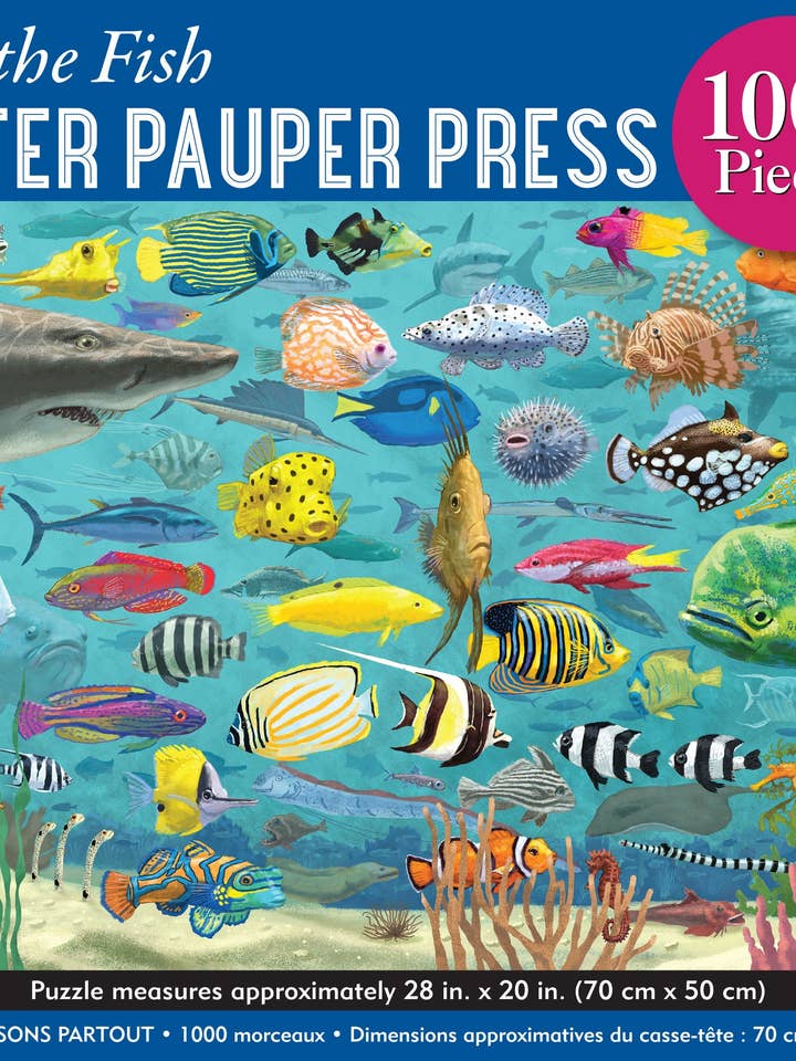 Rompecabezas de 1000 Piezas "Todos los Peces" para venta al por mayor de Peter Pauper Press