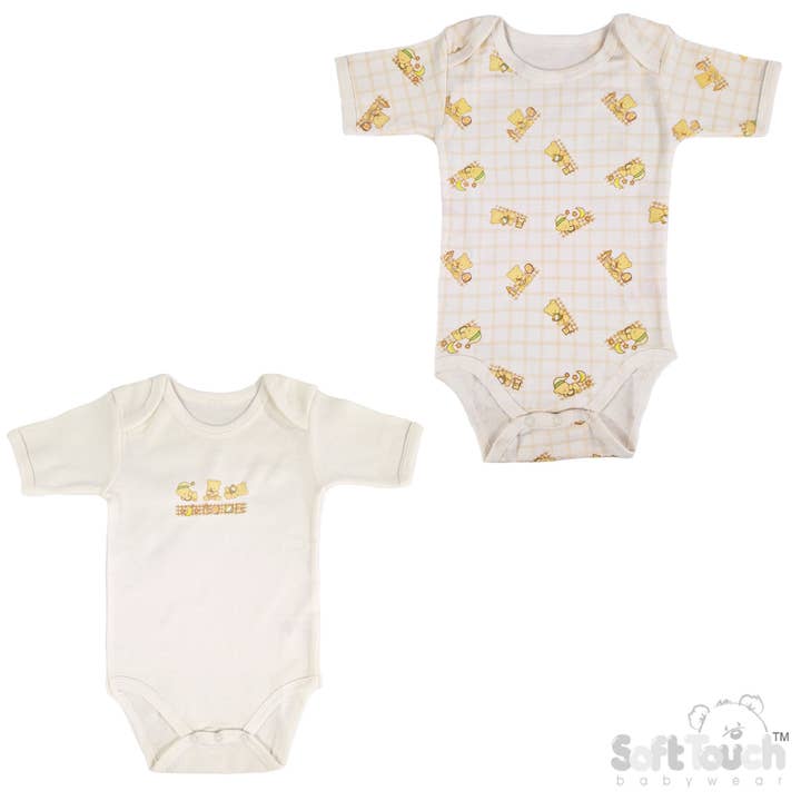 Baby bodysuits: Kortärmad (12-PACK) - BWS02 för wholesale av Soft Touch