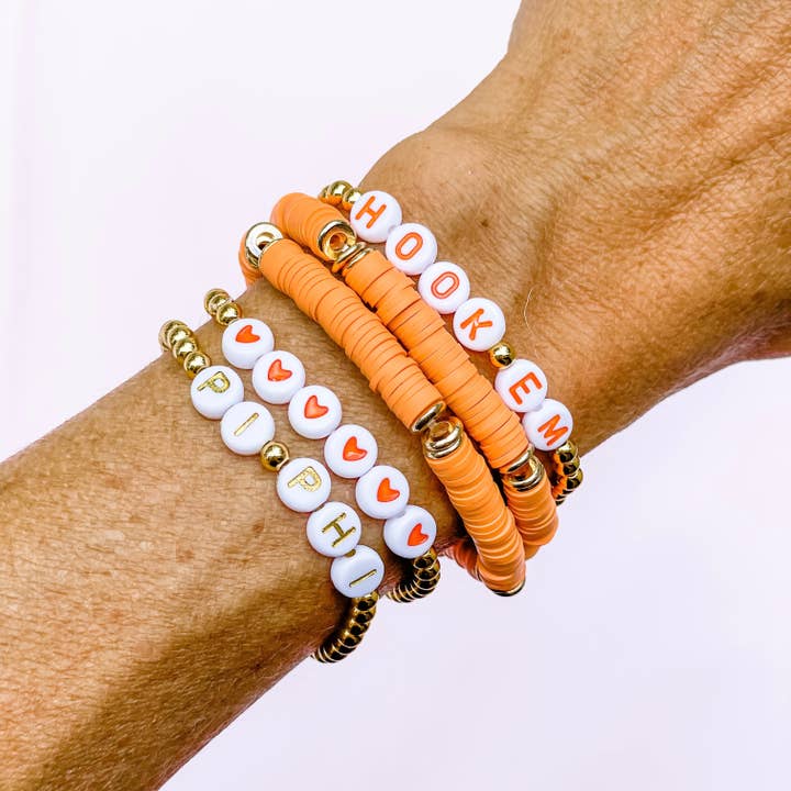 Golden Thread - Wholesale Beaded Bracelet - Collegiate Gold Beaded Bracelets3