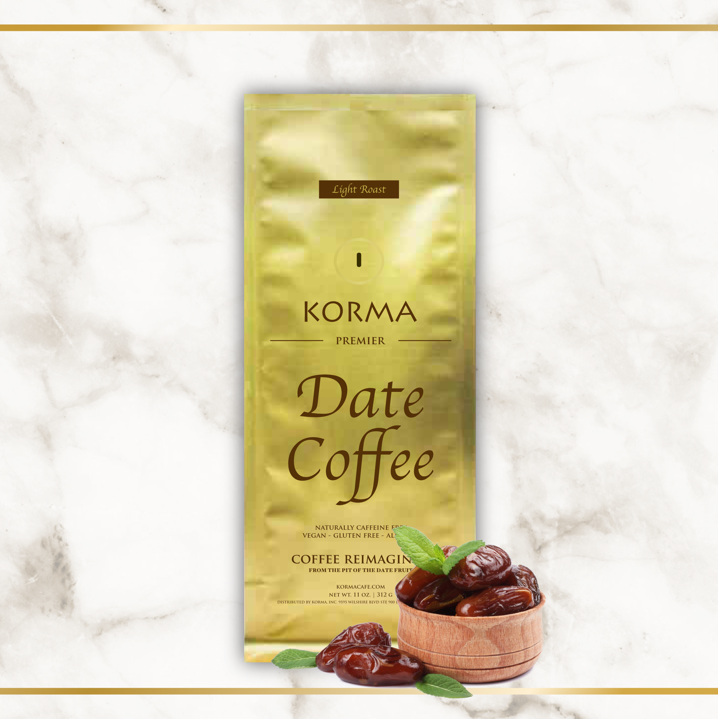 KORMA - Wholesale Ground Coffee - Korma Date Coffee - Light Roast2