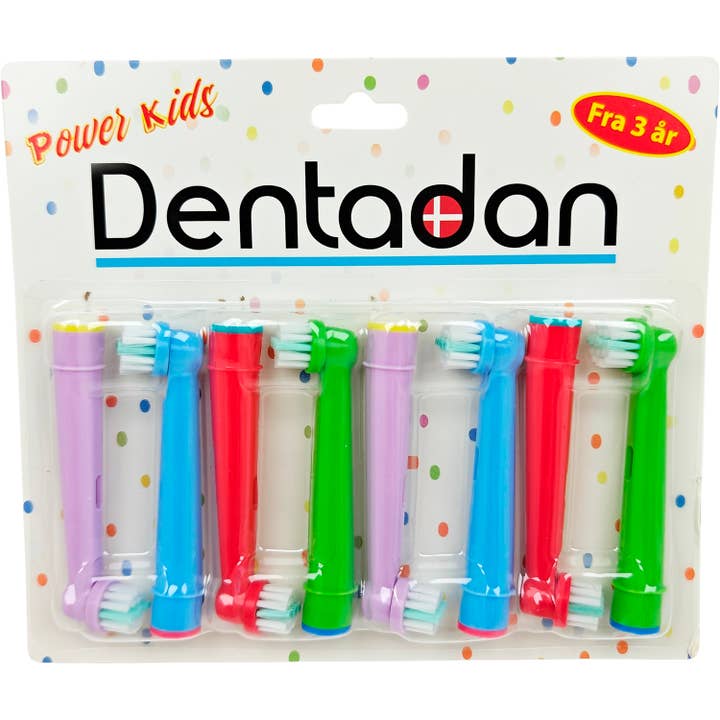 Dentadan Power Kids Opzetborstels – Compatibel met Oral-B (8 stuks) voor wholesale door Dentadan