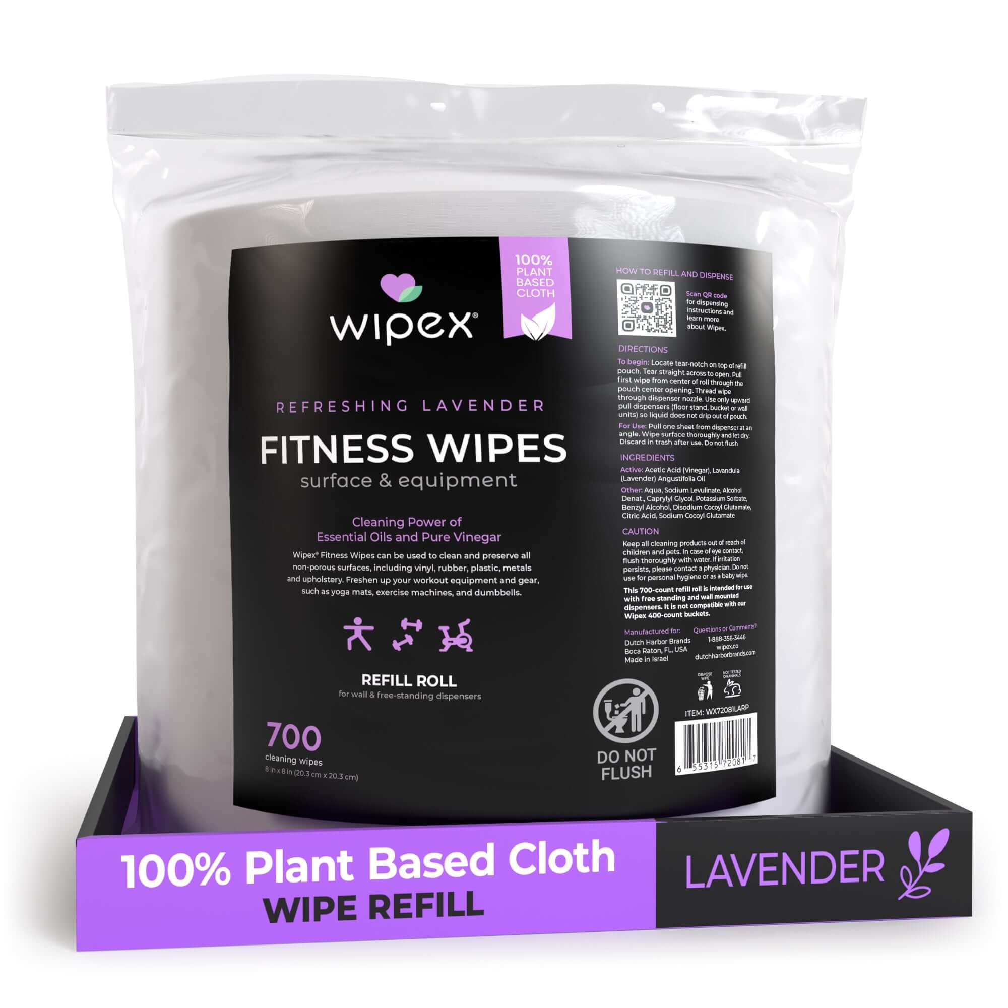 Wipex - Wholesale All-Purpose Cleaning Wipes - Wipex 700 Plant-Based Gym Wipes Bulk Refill Roll | Natural Fitness Equipment Wipes4