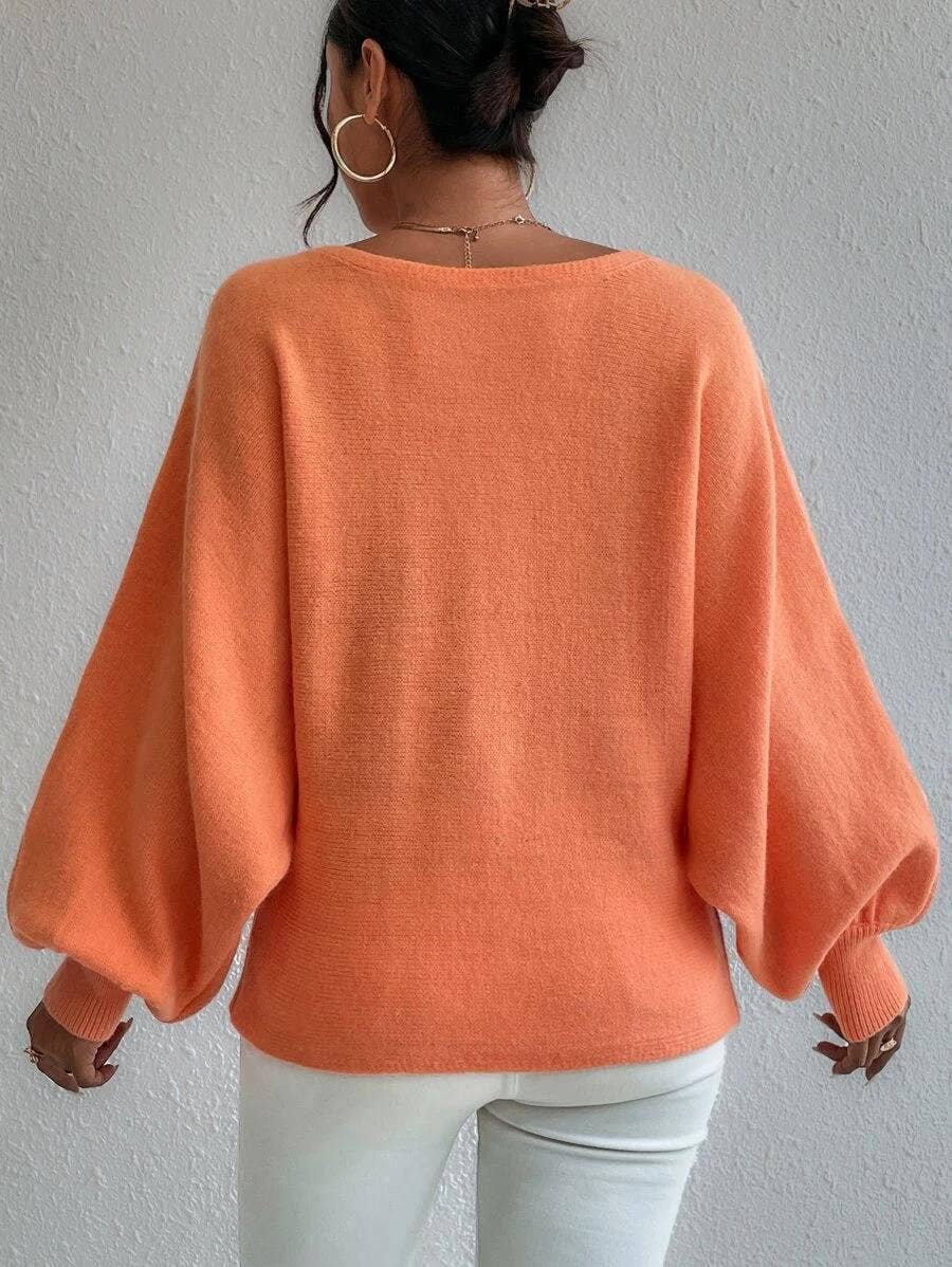 HIDDENBRAND - Wholesale Knit Sweater - Women's - Balloon Sleeve Design Sweater8