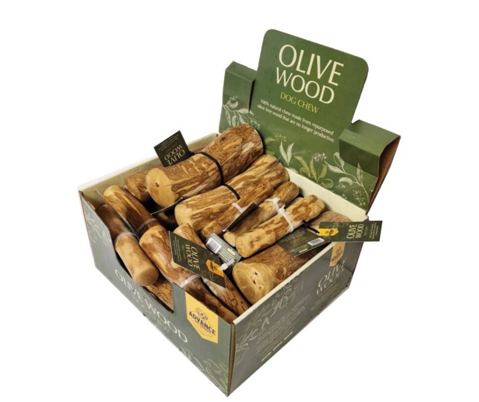 Advance Pet Products - Wholesale Pet Treats - Dog - NEW Olive Wood chews! 100% natural chews from repurposed oli2