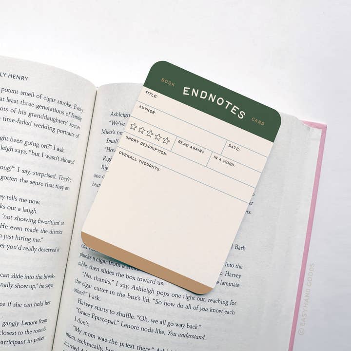 Easyhand Goods – formerly Onderkast - Wholesale Bookmark - Endnotes Book Review Card Set2
