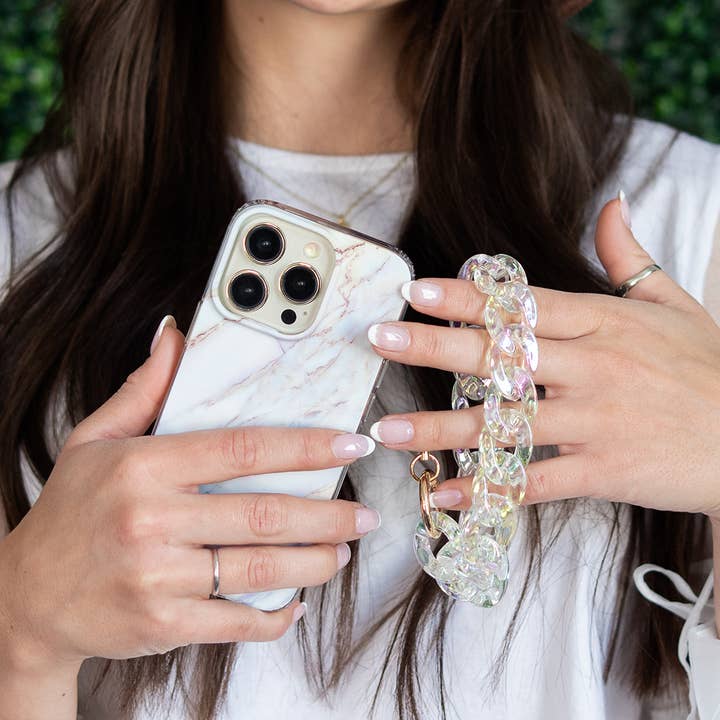 Ellie Rose - Wholesale Phonecase Strap - Phone Charm - Clear Holographic8