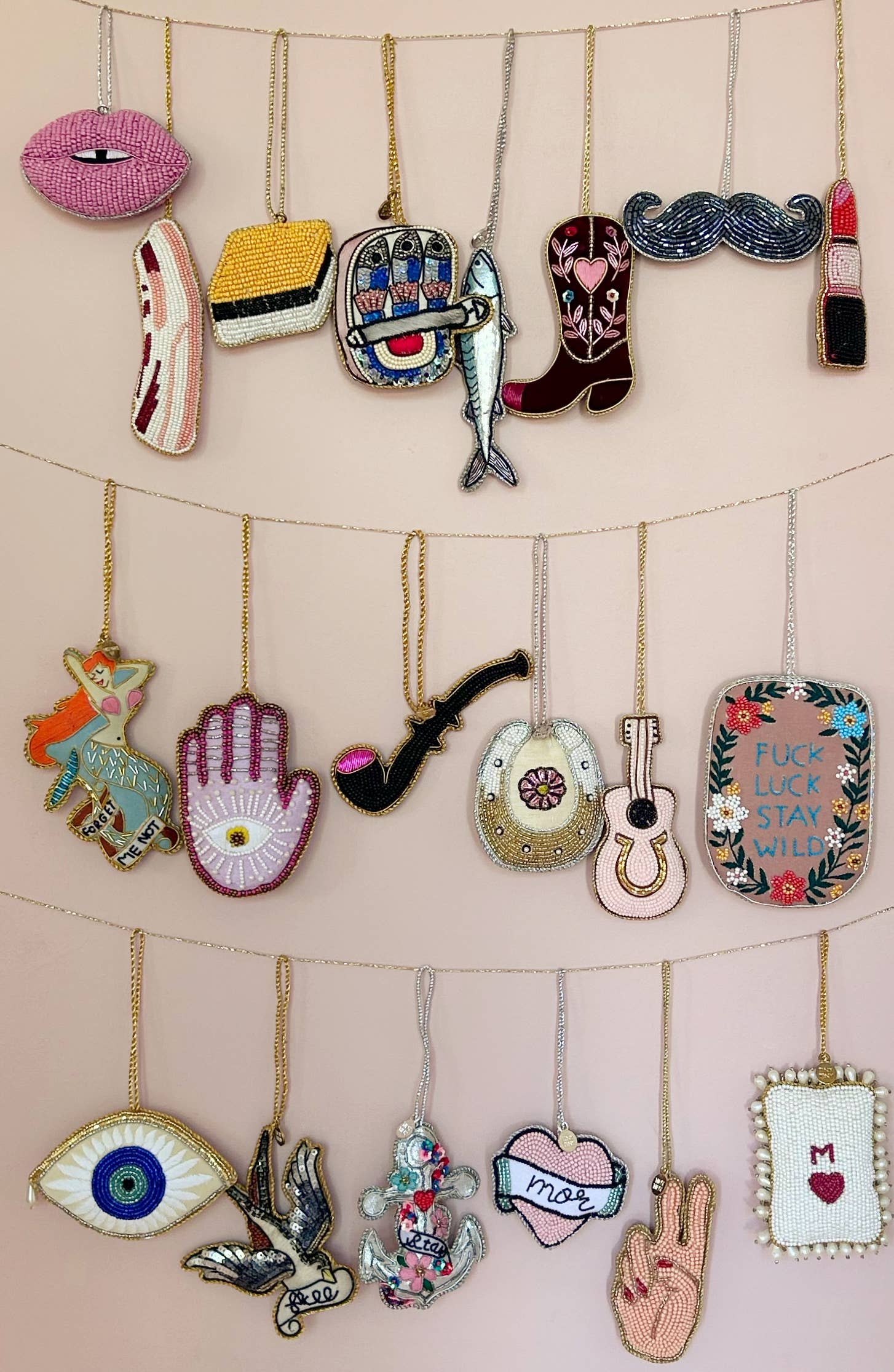 Tinytiny.dk - Vente Décoration de Noël - Ornement fait main MÈRE DES CŒURS1